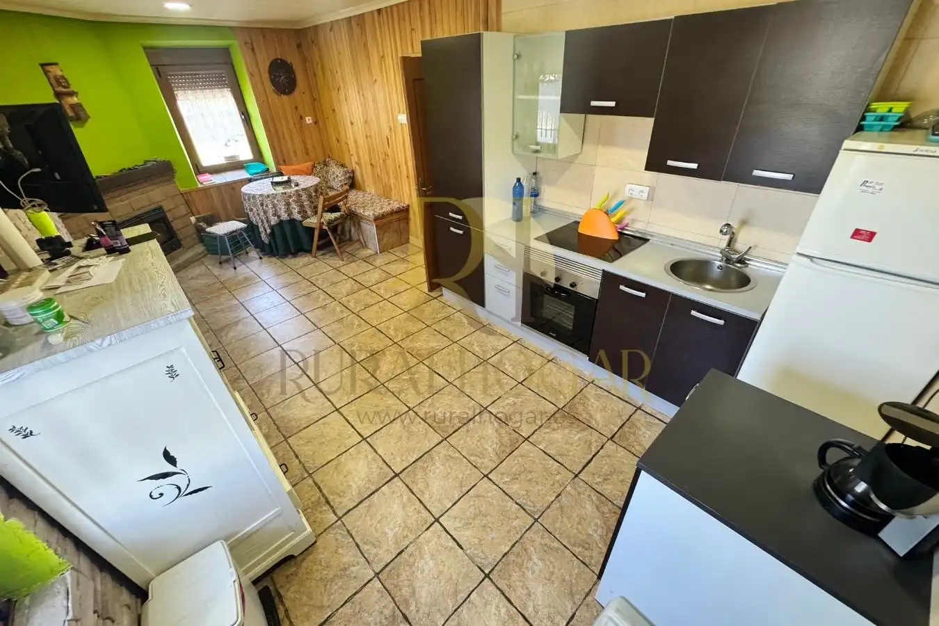 Cocina de Casa o chalet en venta en Gradefes con Calefacción, Parquet y Amueblado