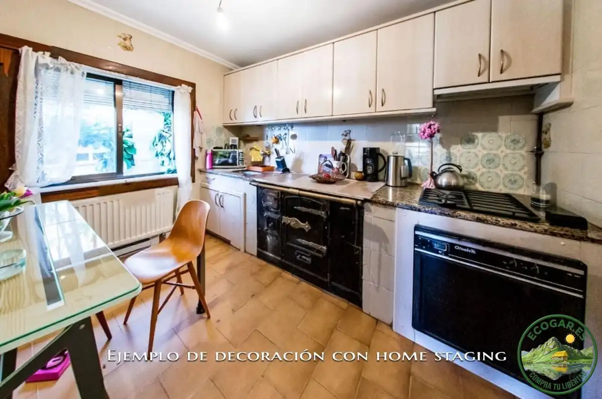 Küche von Haus oder Chalet zum Verkauf in Corullón mit Heizung, Privatgarten und Parkett