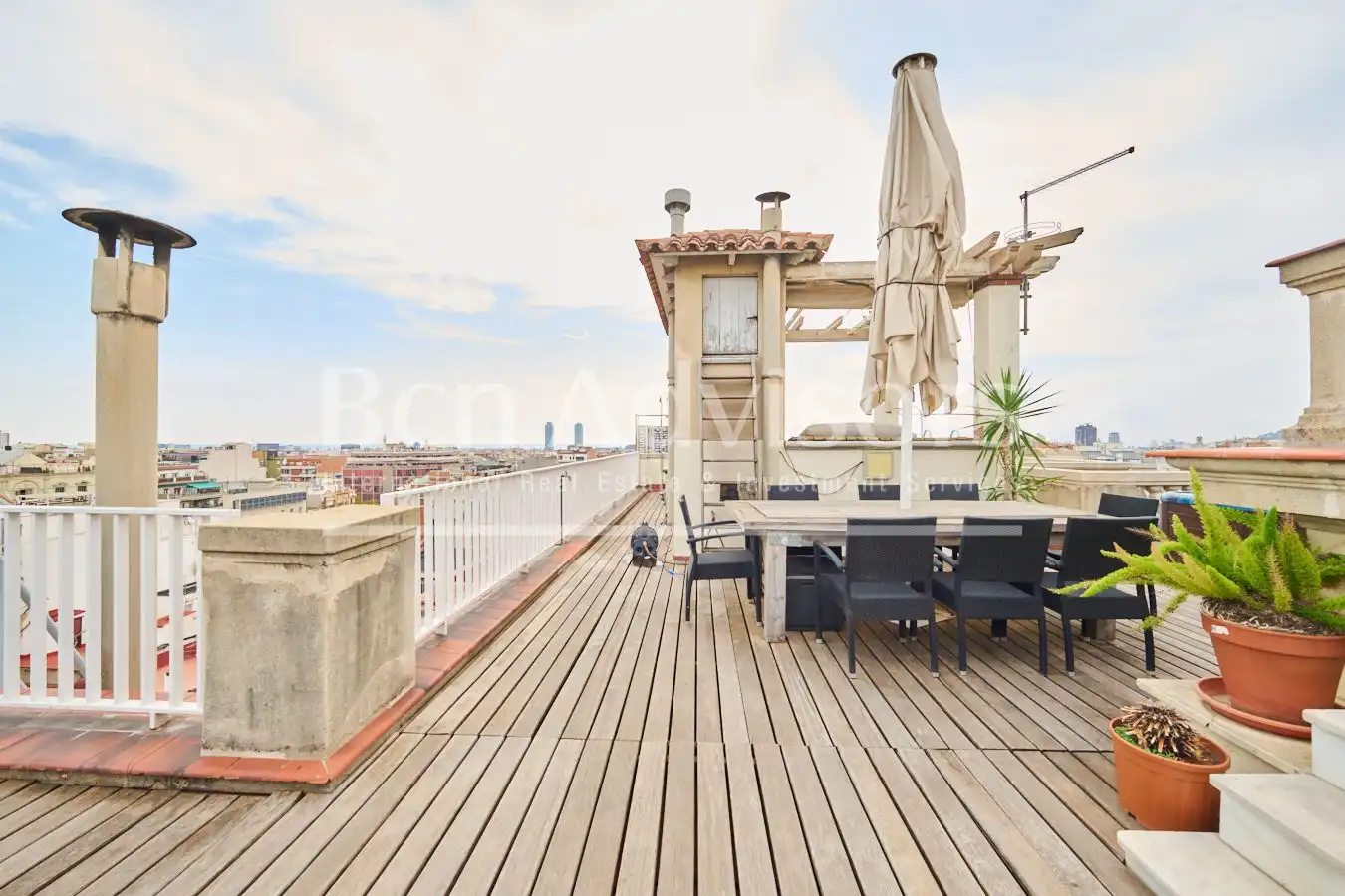 Terrace of Attic for sale in Barcelona  with Air Conditioner, Heating and Parquet flooring