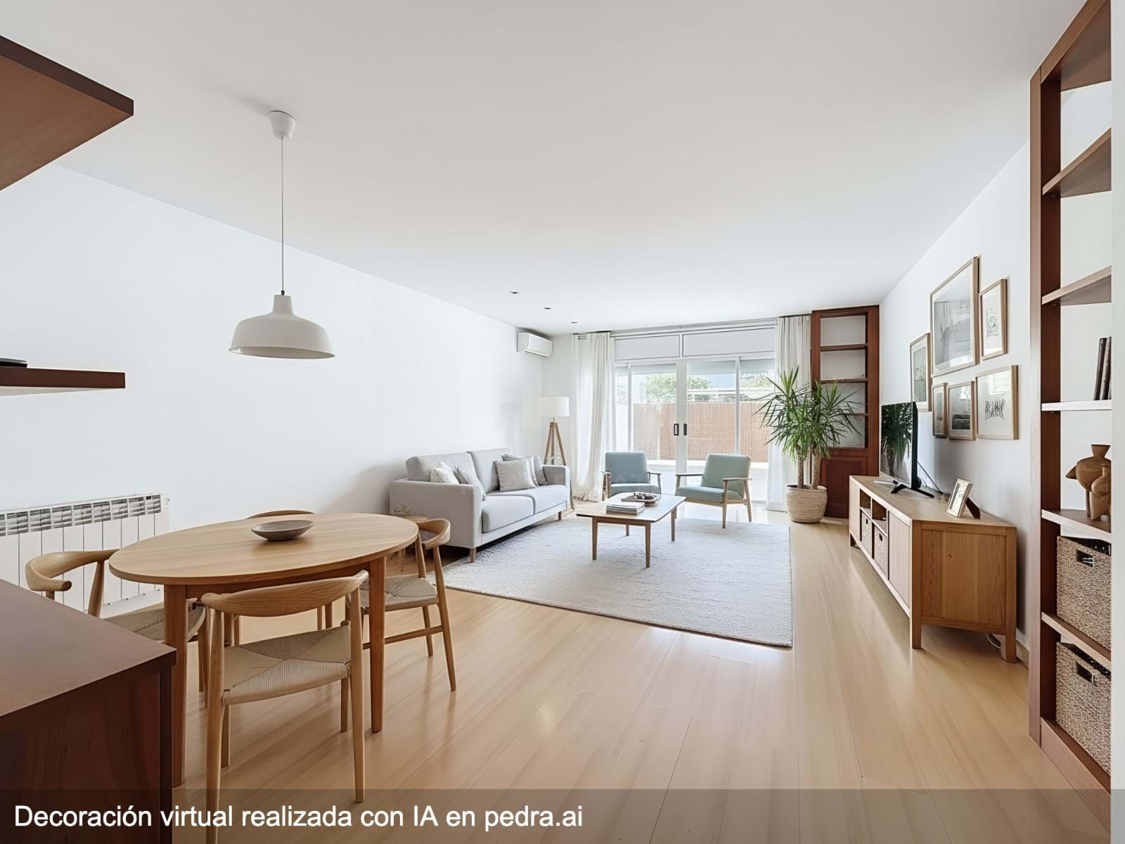 Sala de estar de Casa adosada en venta en Sitges con Aire acondicionado y Calefacción