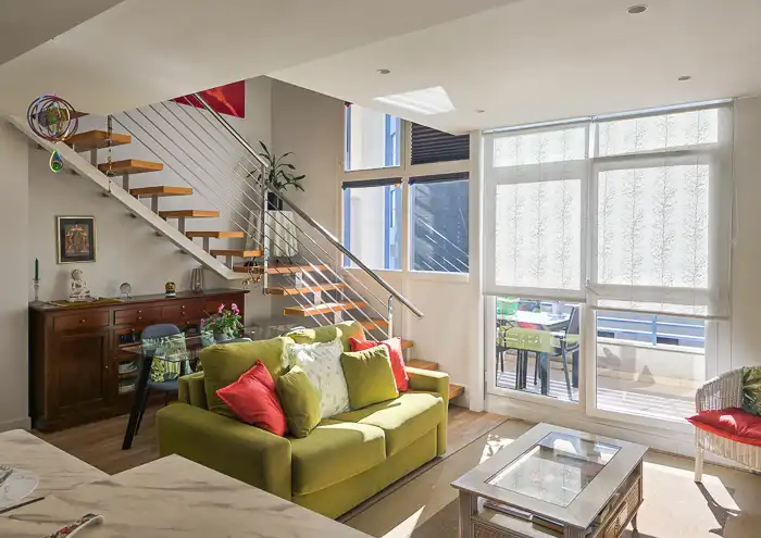 Sala de estar de Loft en venta en San Sebastián de los Reyes con Aire acondicionado, Calefacción y Terraza