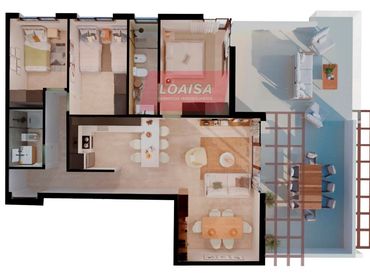 Appartement avec piscine à vendre à VERA COLINAS