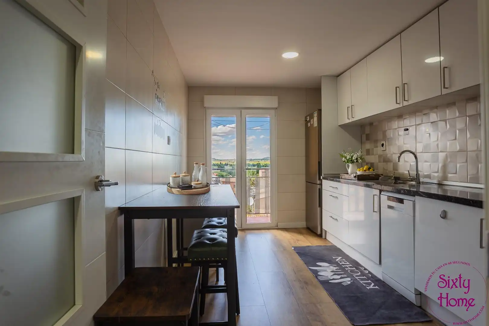 Cocina de Piso en venta en Tauste con Calefacción, Parquet y Amueblado