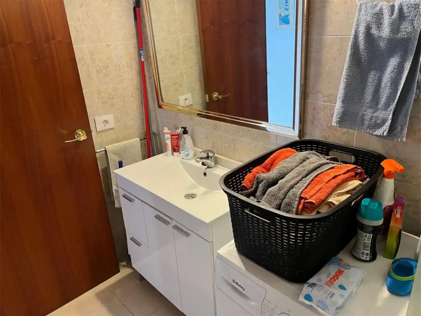 Badezimmer von Wohnung zum Verkauf in Peñíscola / Peníscola mit Klimaanlage und Balkon