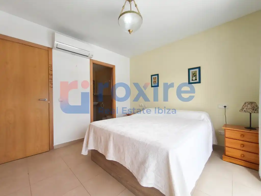 Schlafzimmer von Maisonette zur Miete in Sant Josep de sa Talaia mit Klimaanlage, Terrasse und Möbliert