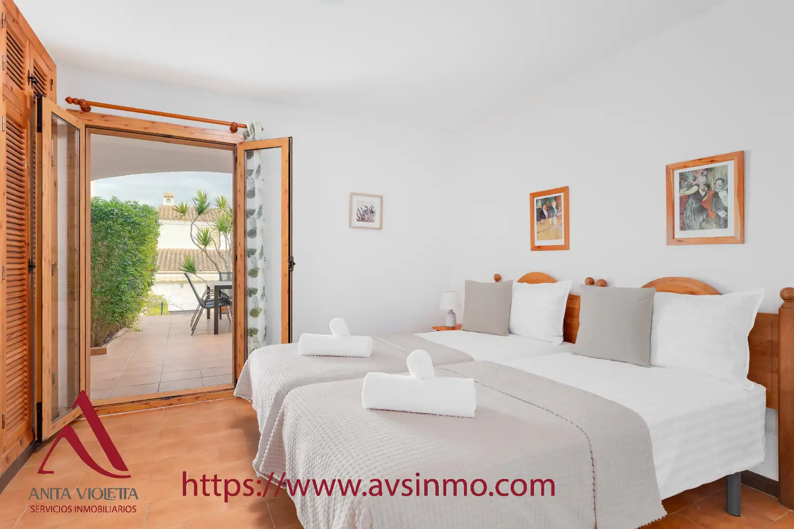 Bedroom of Detached homes for rent in Santa Pola  with Air Conditioner, Terrace and Furnished