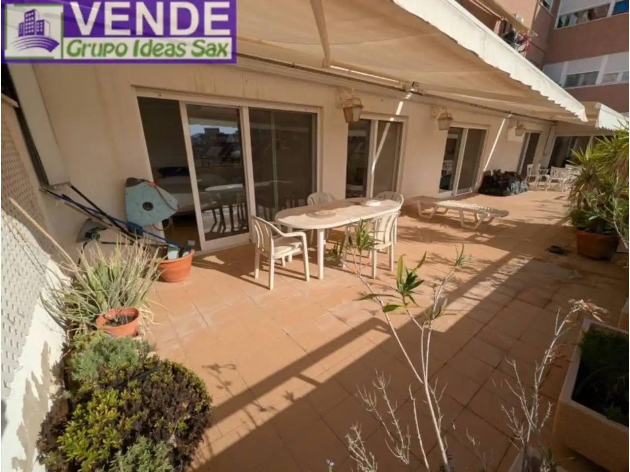 Terrasse von Dachboden zum Verkauf in Elda mit Heizung, Terrasse und Möbliert