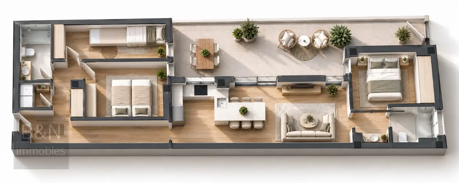 Appartement avec piscine à vendre à Nord-oest, imagen 2