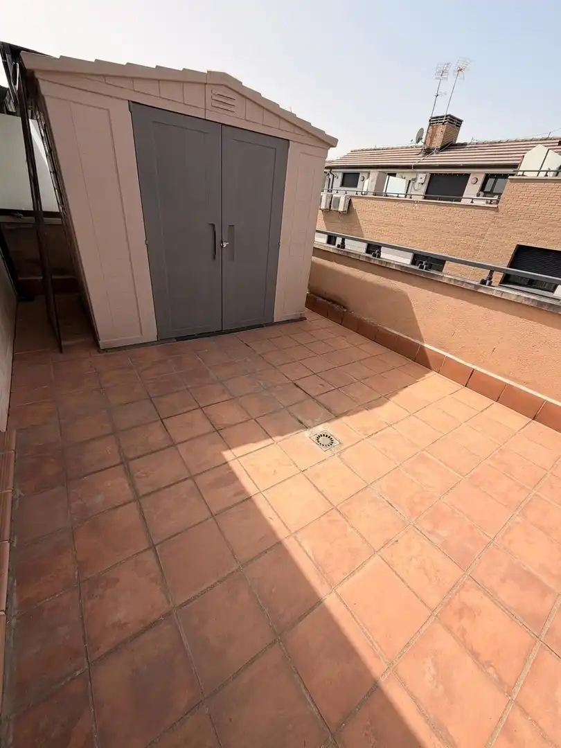 Terraza de Casa adosada en venta en Valdemoro con Aire acondicionado, Calefacción y Jardín privado
