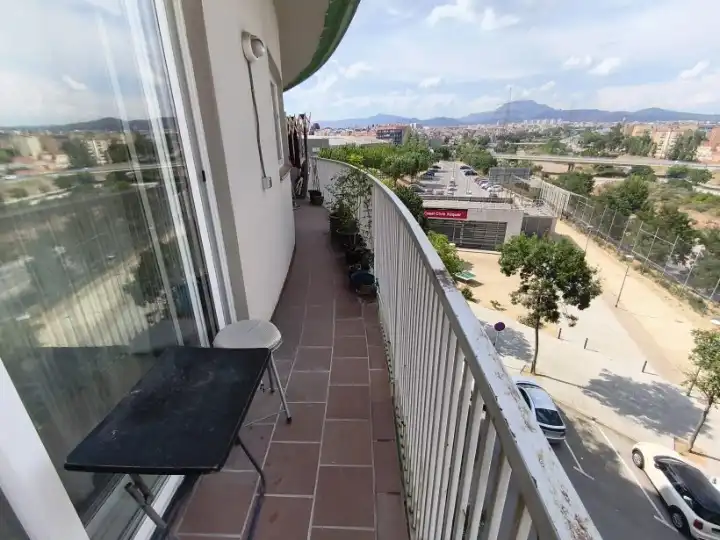 Terrasse von Wohnung zum Verkauf in Terrassa mit Heizung, Parkett und Balkon