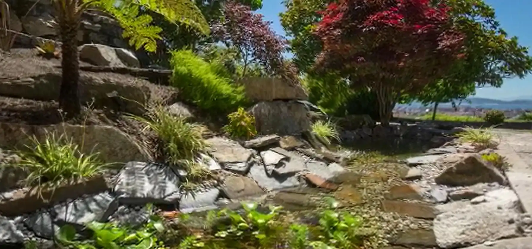 Jardí de Finca rústica en venda en Sanxenxo amb Jardí privat, Parquet i Terrassa