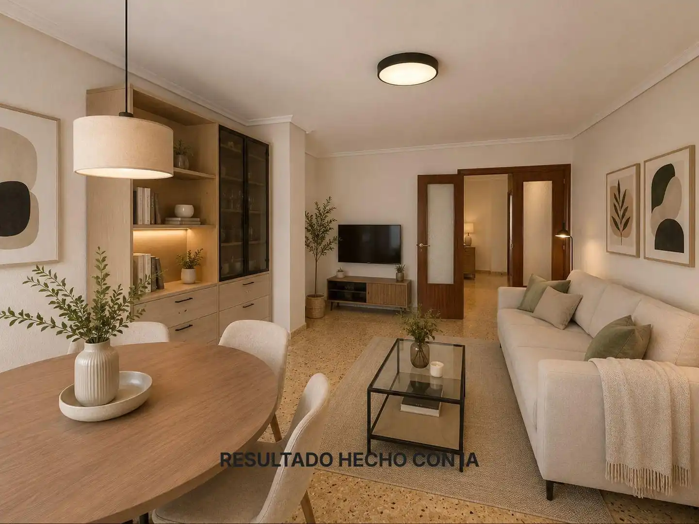 Sala de estar de Piso en venta en Castellón de la Plana / Castelló de la Plana con Balcón