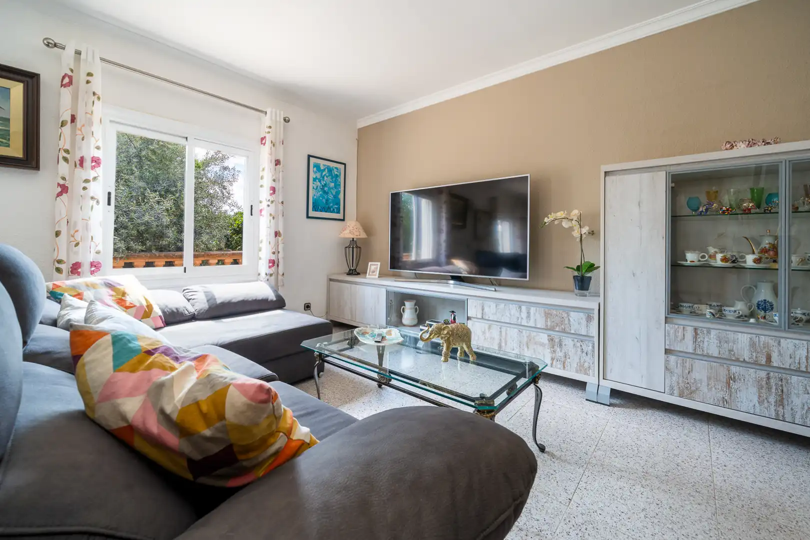 Sala d'estar de Casa o xalet en venda en Marratxí amb Aire condicionat, Calefacció i Jardí privat
