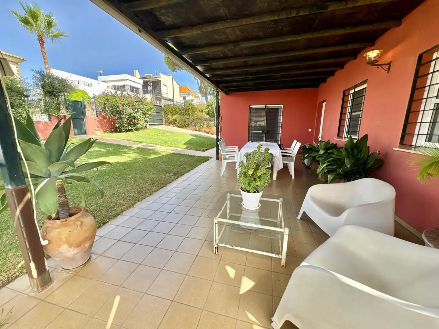 Terrace of Houses for sale in Mazagón  with Private garden, Terrace and Storage room