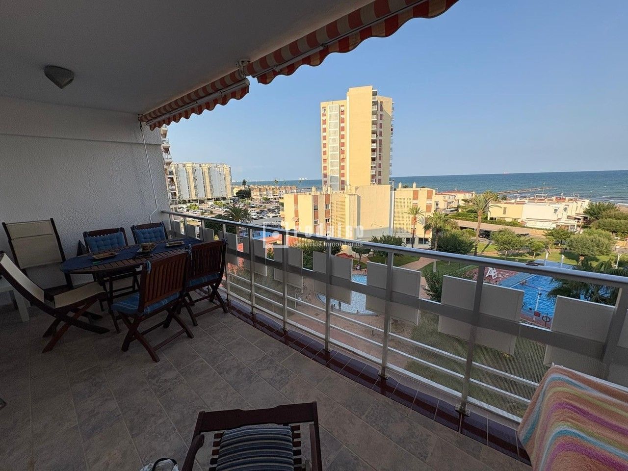 Terrace of Flat for sale in El Puig de Santa Maria  with Terrace, Swimming Pool and Furnished