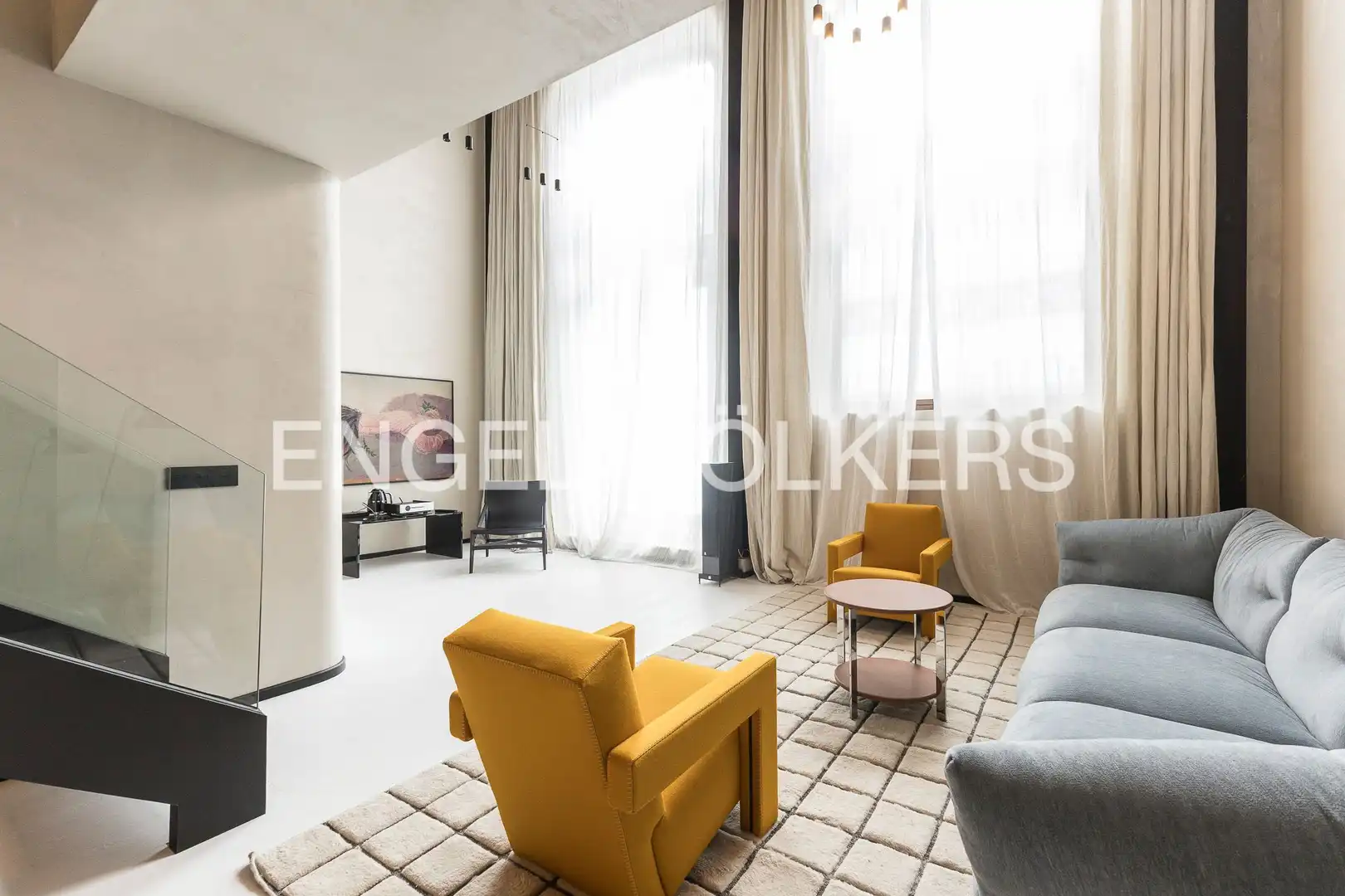 Wohnzimmer von Wohnung zur Miete in Barcelona mit Klimaanlage, Heizung und Parkett