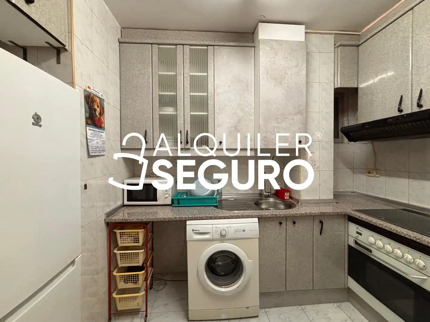 Kitchen of Flat for rent in Madrid  with Air Conditioner, Heating and Furnished