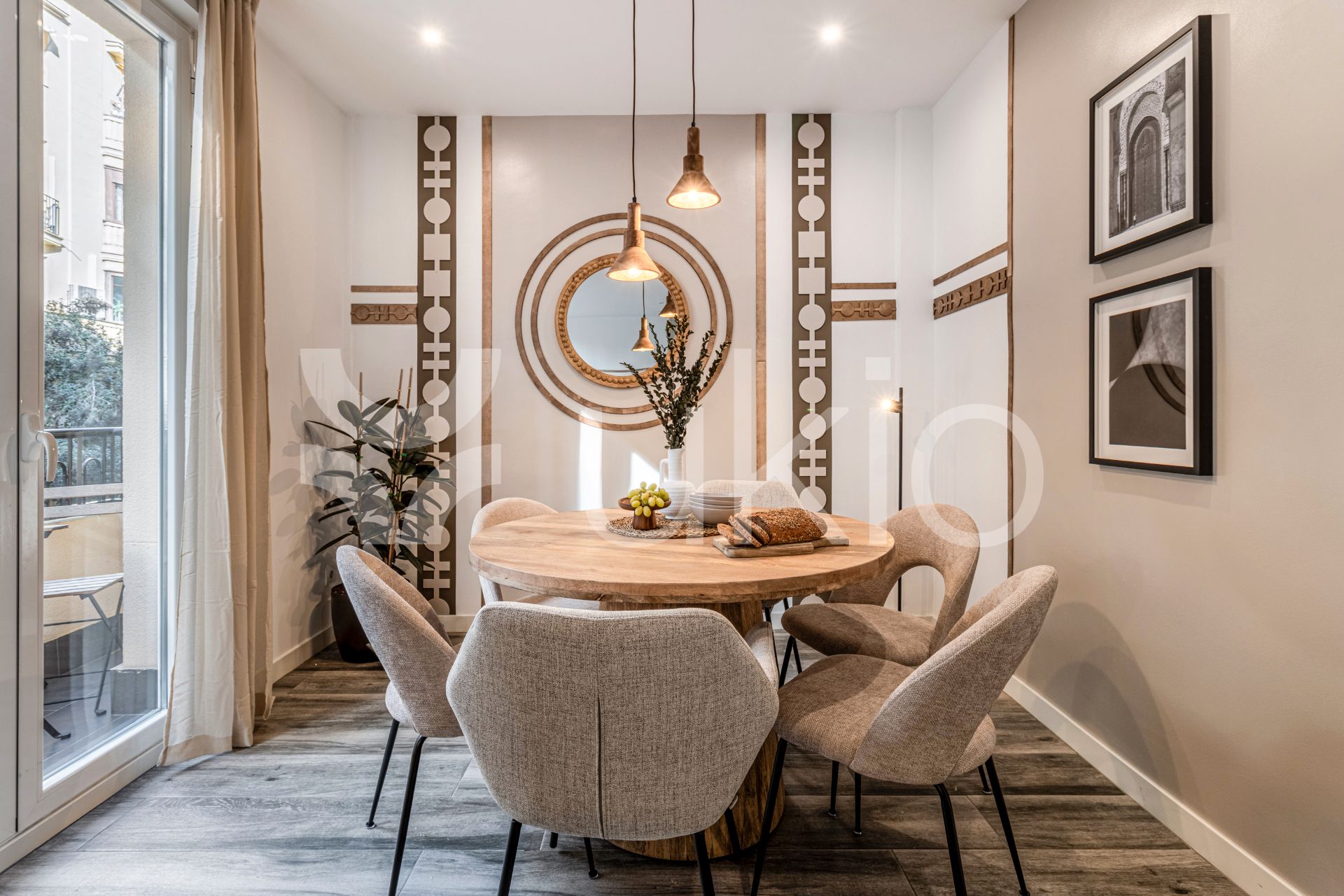 Menjador de Apartament de lloguer en  Madrid Capital amb Aire condicionat, Calefacció i Terrassa