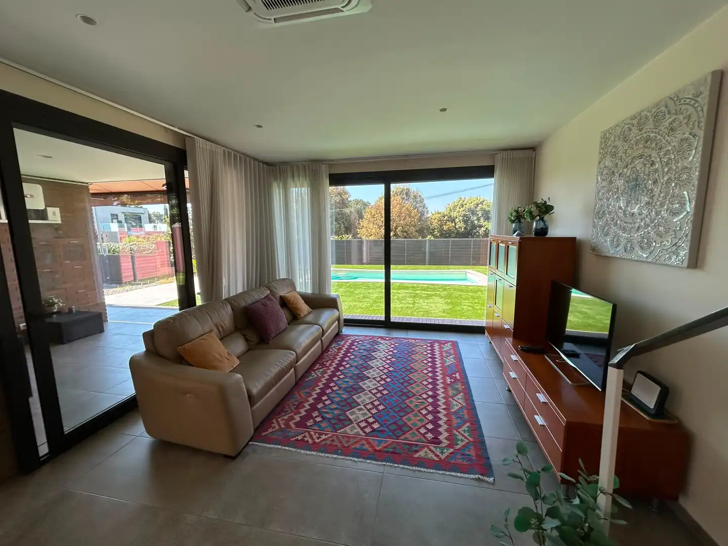 Living room of Houses for sale in Viladecavalls  with Air Conditioner, Heating and Private garden