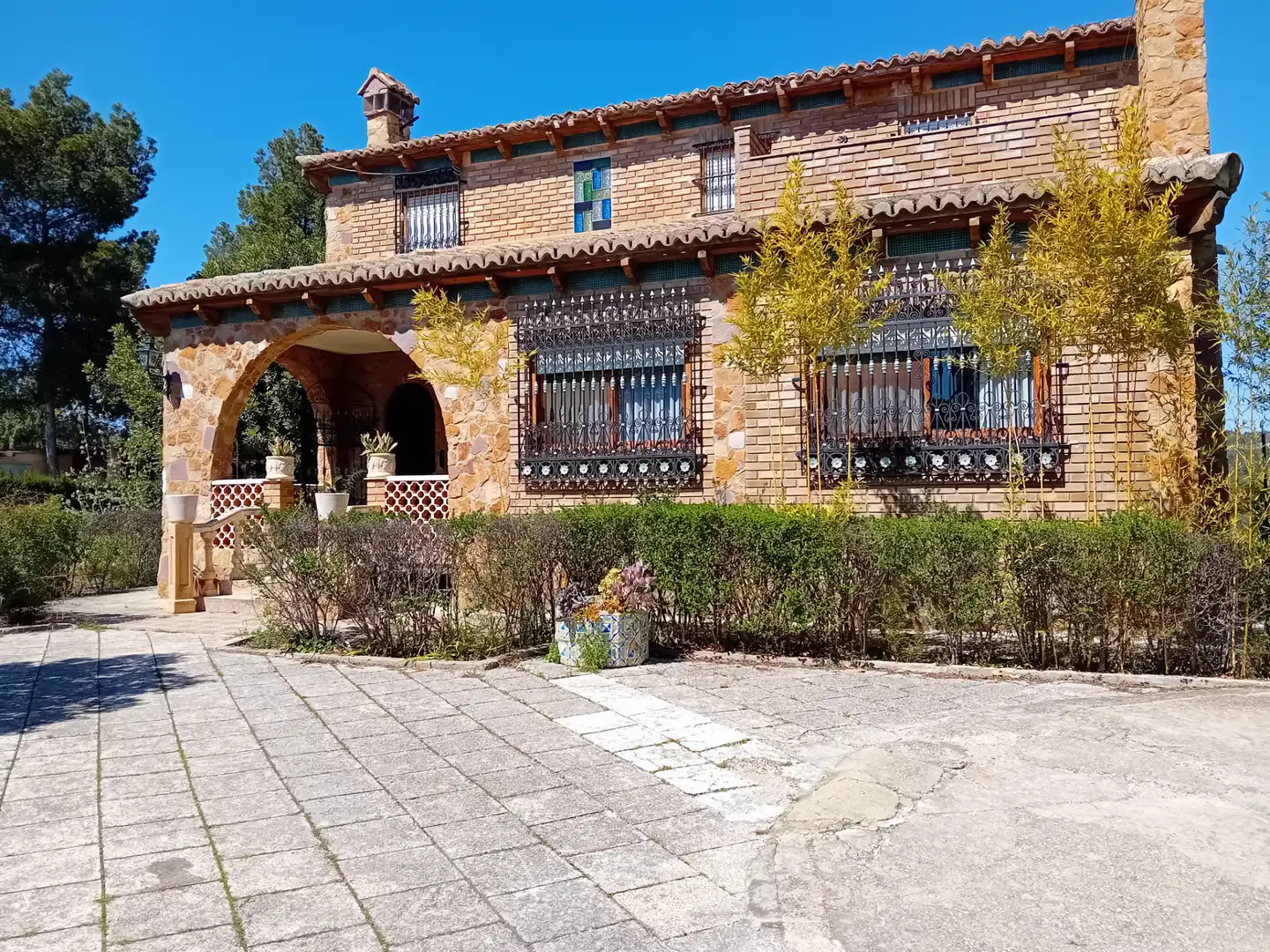 Vista exterior de Casa o chalet en venta en Macastre con Aire acondicionado, Jardín privado y Terraza