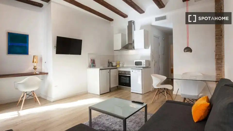 Sala de estar de Piso de alquiler en Mislata con Aire acondicionado, Calefacción y Amueblado
