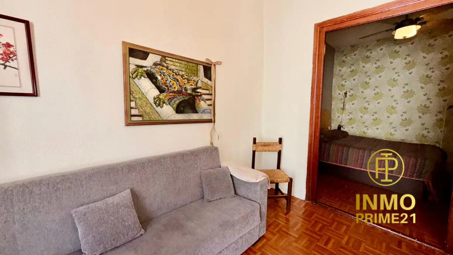 Sala de estar de Piso en venta en Santander con Calefacción, Parquet y Amueblado