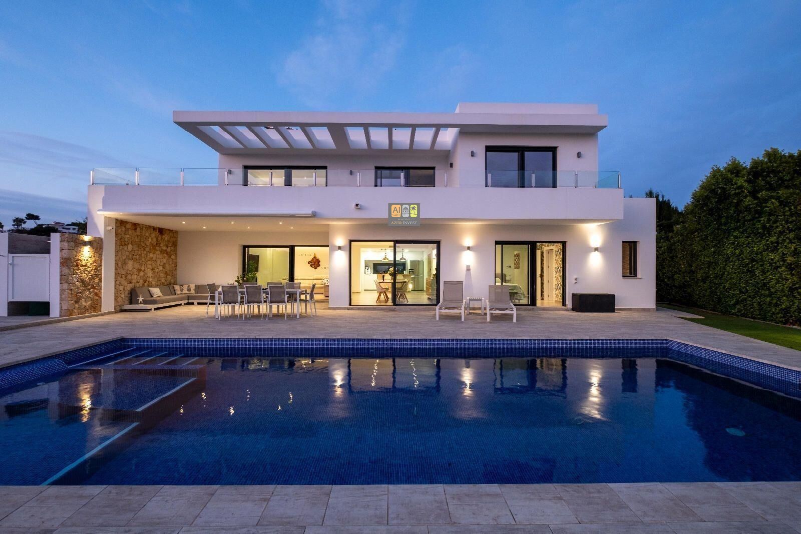 Swimming pool of House or chalet for sale in Moraira  with Air Conditioner, Private garden and Terrace