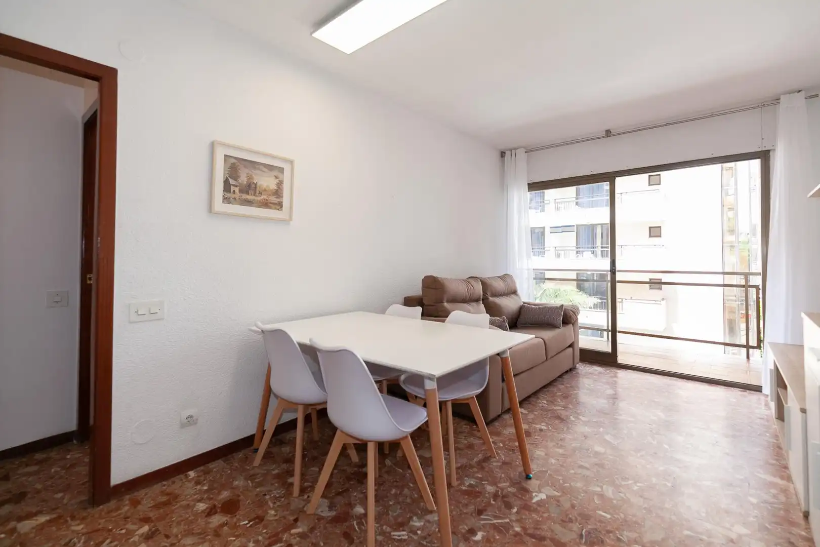 Sala d'estar de Apartament en venda en Salou amb Jardí privat, Moblat i Forn