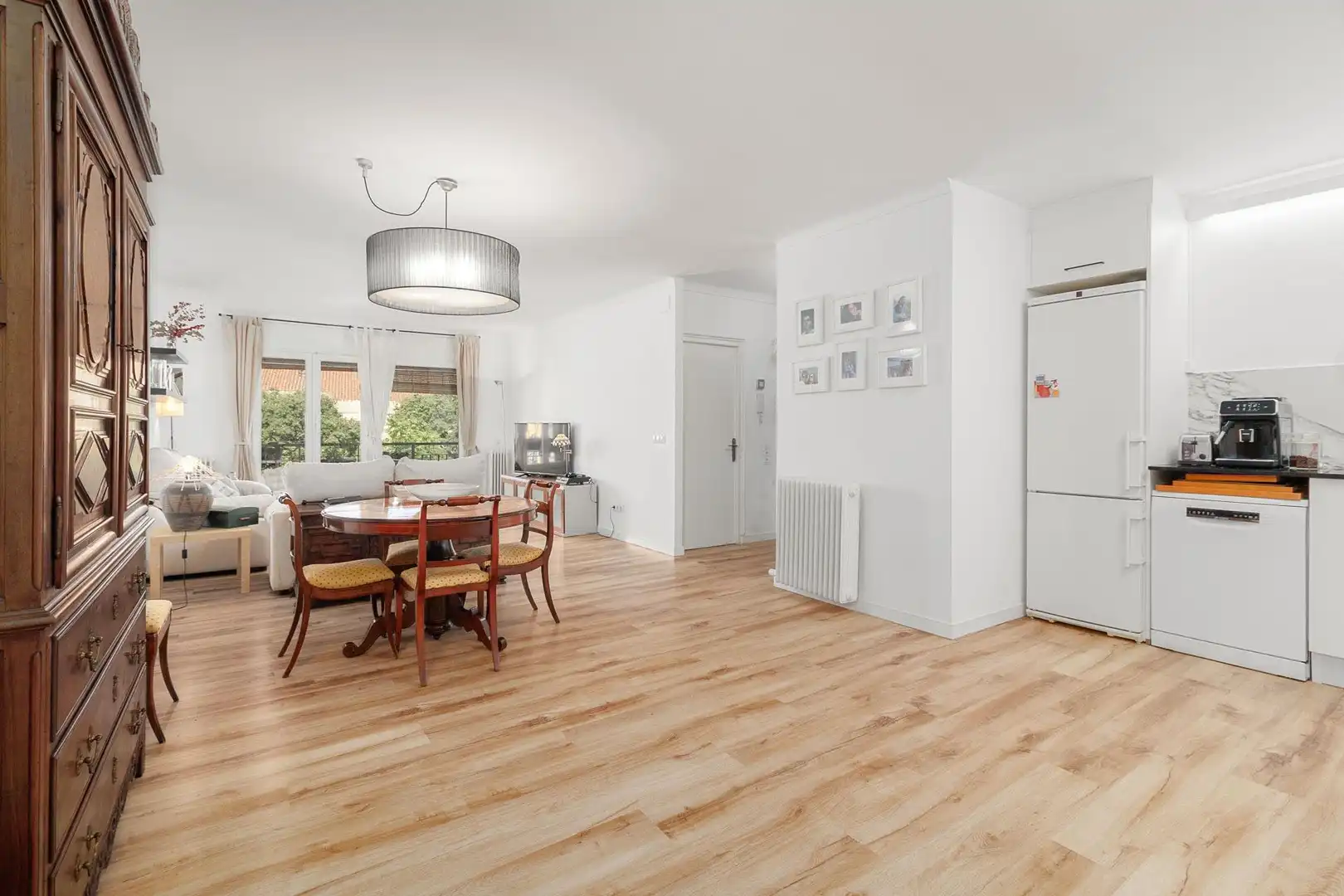 Esszimmer von Wohnung zum Verkauf in Figueres mit Heizung, Parkett und Terrasse