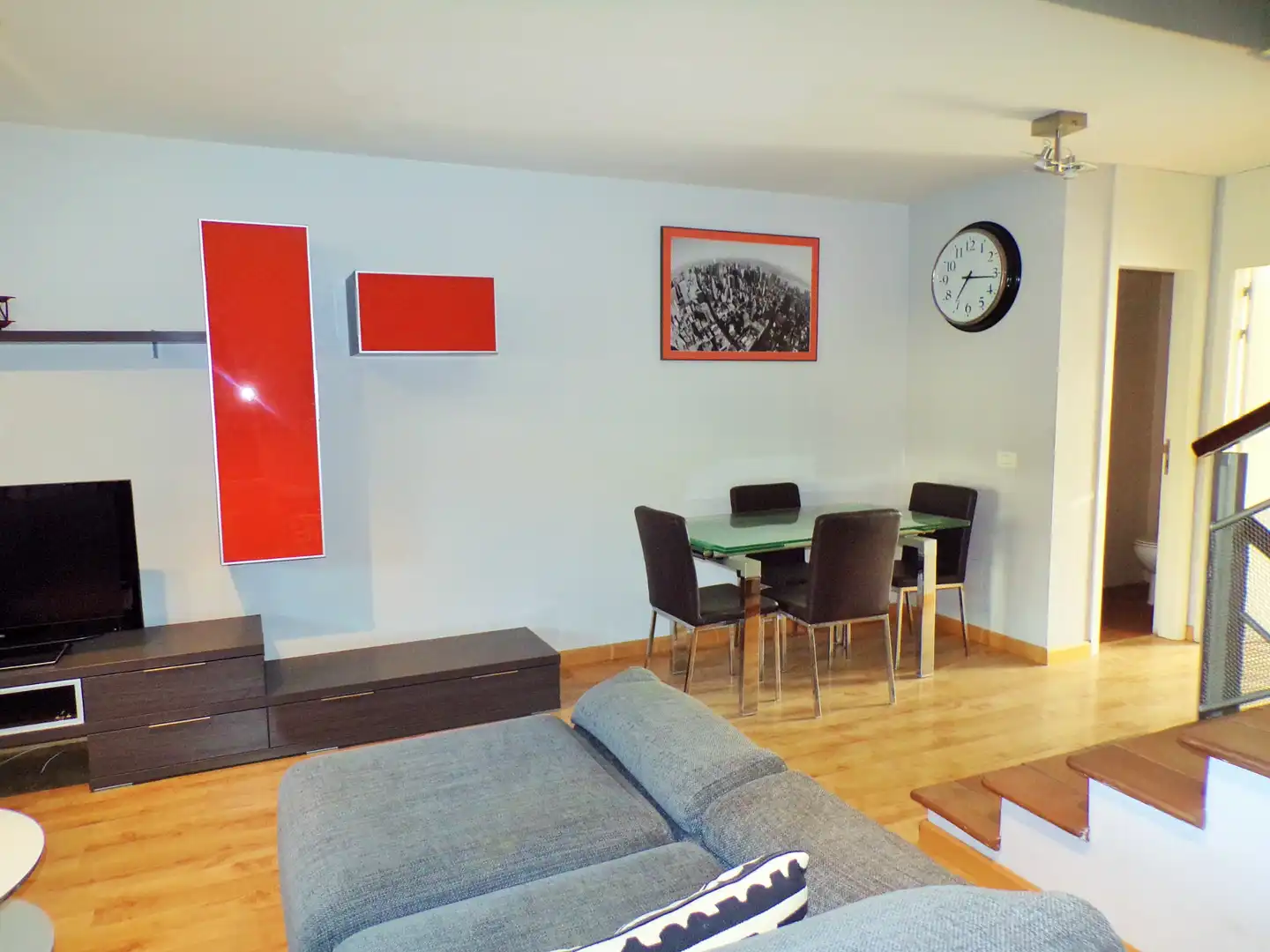 Living room of Detached homes for sale in El Rosario  with Parquet flooring, Terrace and Furnished