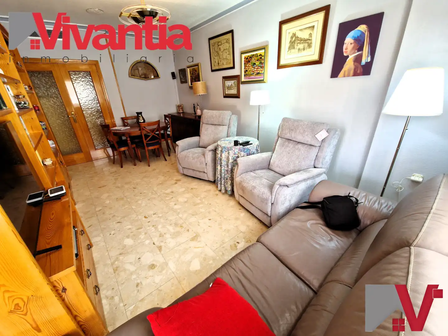 Living room of Flat for sale in Lorca  with Air Conditioner, Heating and Terrace