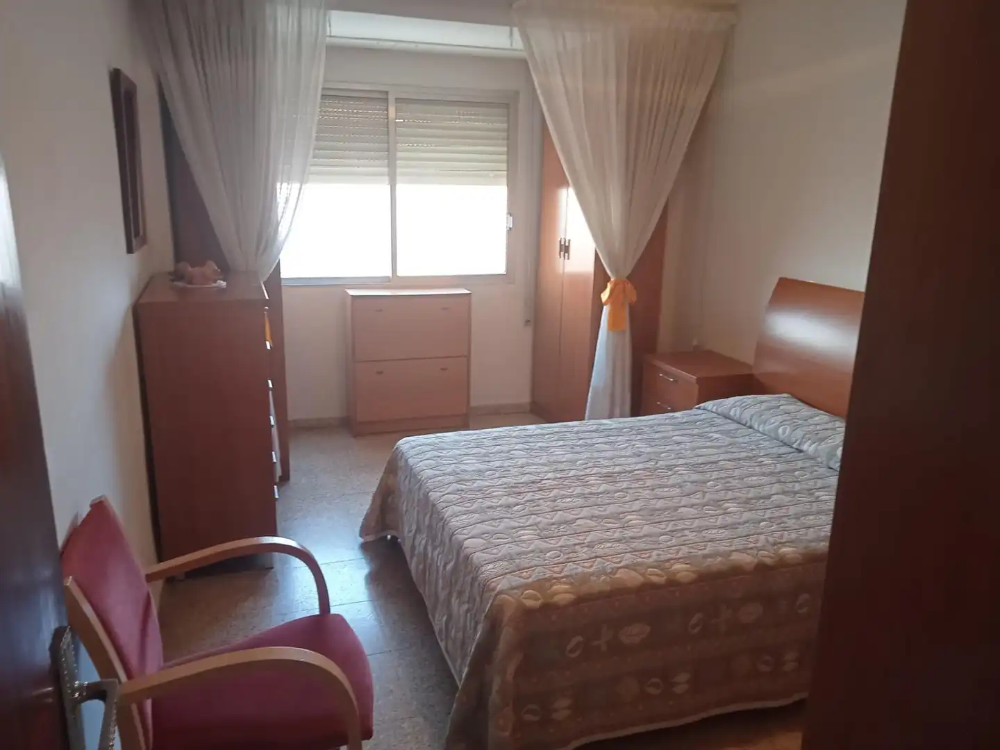 Bedroom of Flat for sale in Valencia  with Air Conditioner, Private garden and Furnished