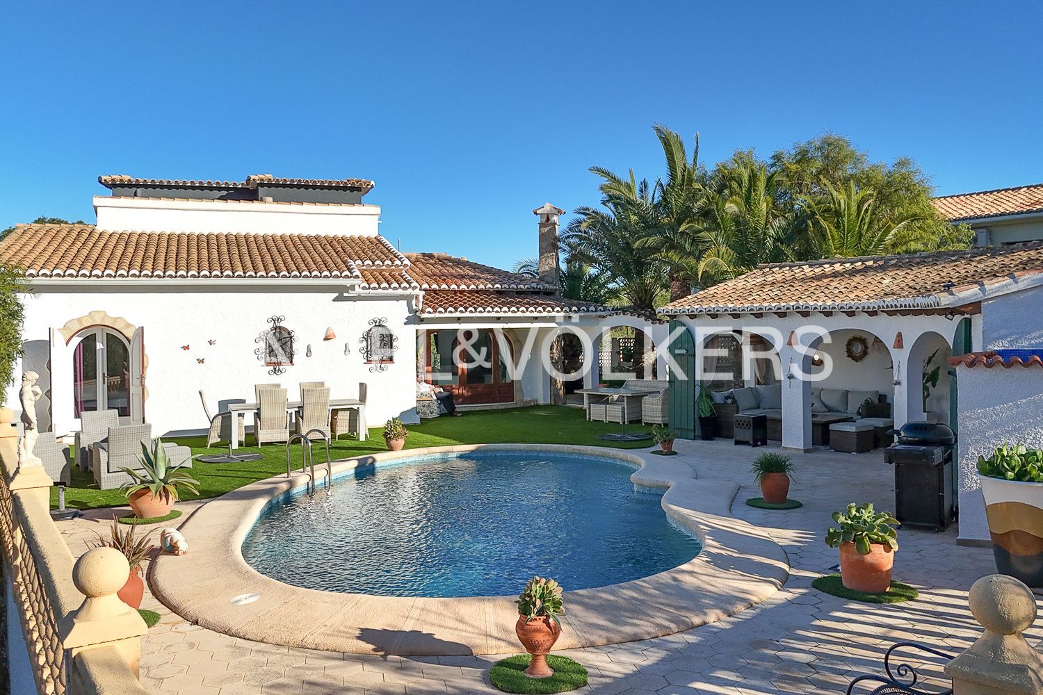 Vista exterior de Casa o xalet en venda en Jávea / Xàbia amb Aire condicionat, Calefacció i Jardí privat