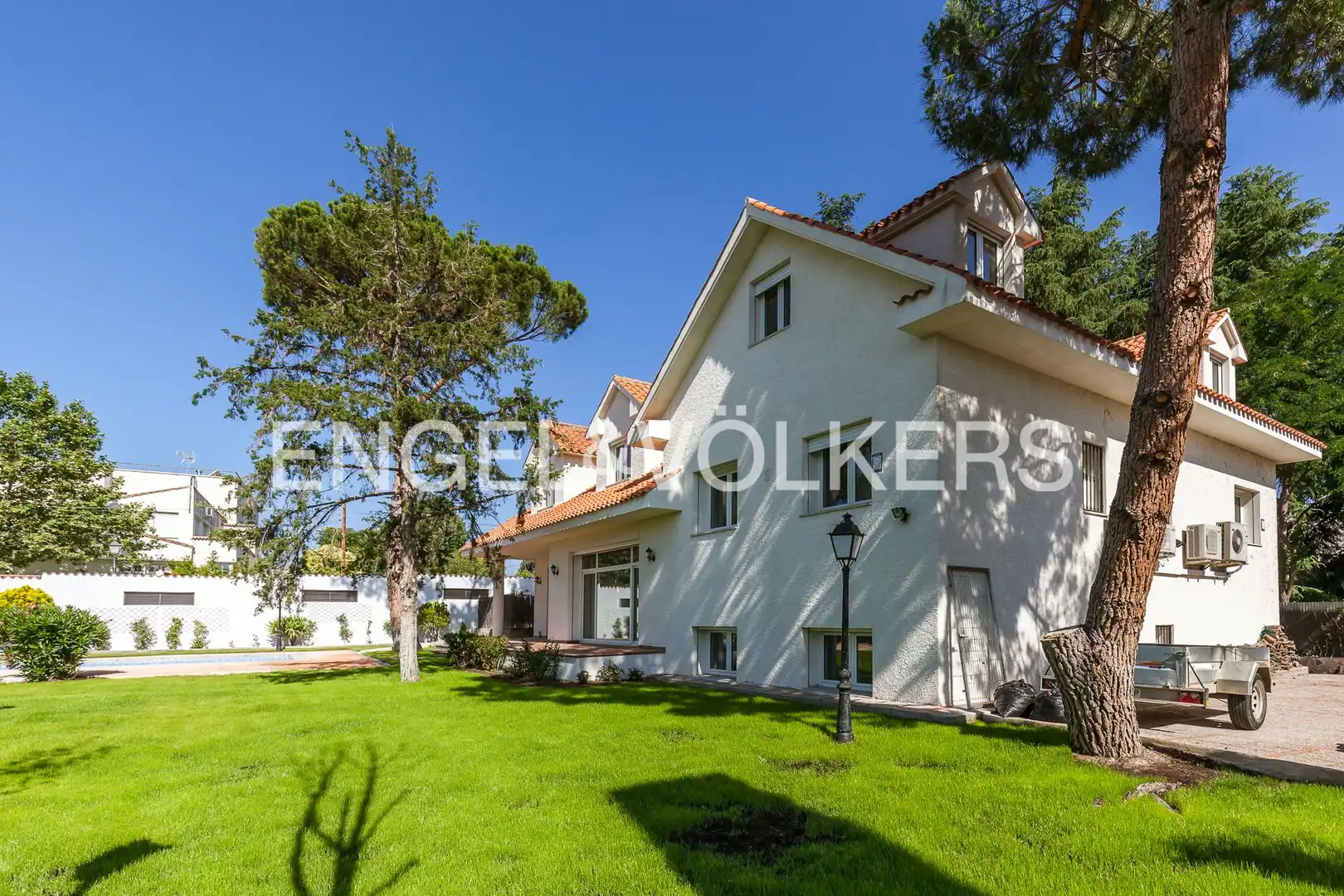 Exterior view of Houses for rent in Madrid  with Air Conditioner, Heating and Private garden