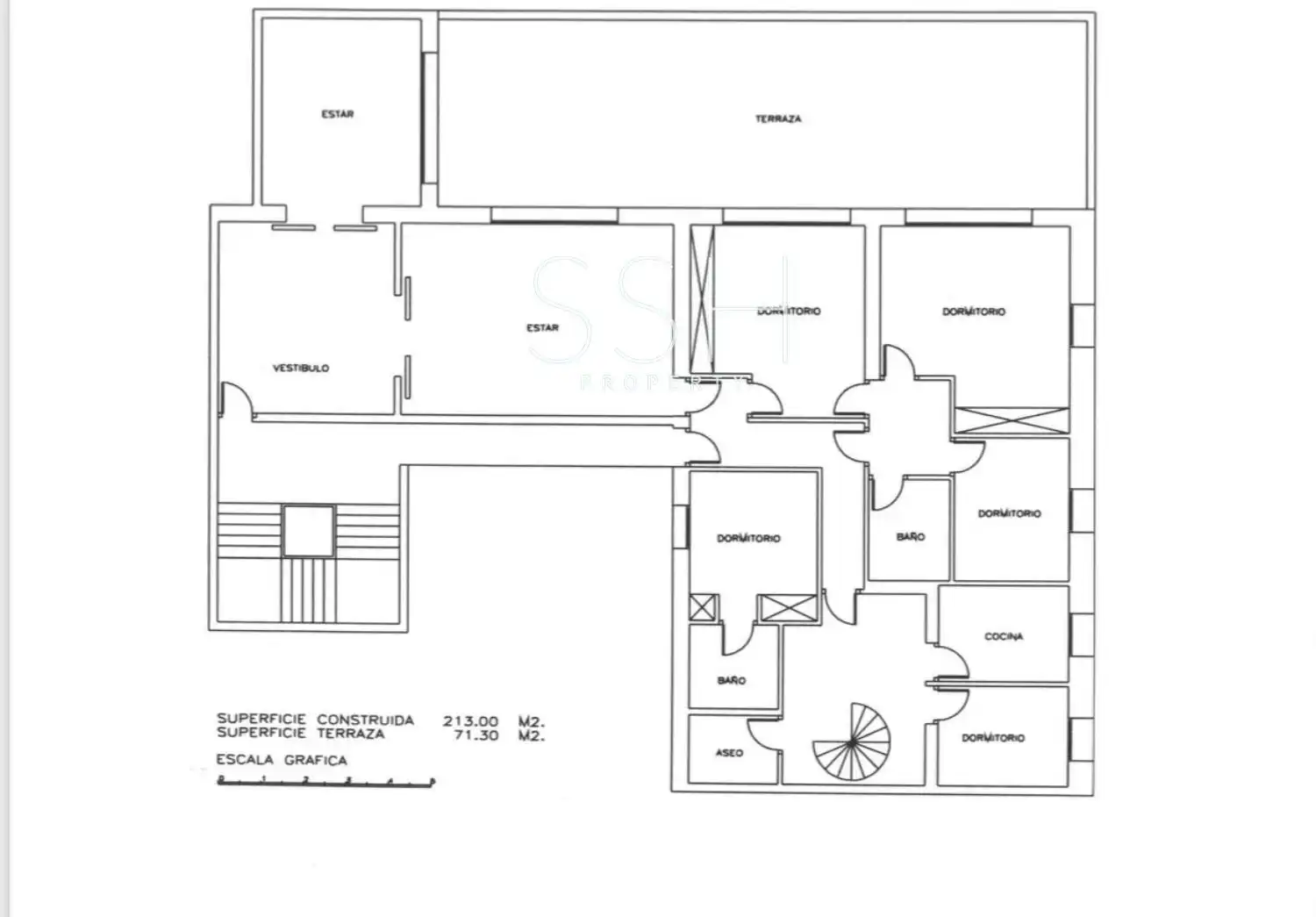 Dachboden zur Miete in Madrid mit Klimaanlage, Terrasse und Möbliert