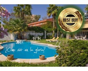 Garden of House or chalet to rent in Roquetas de Mar  with Air Conditioner, Heating and Private garden