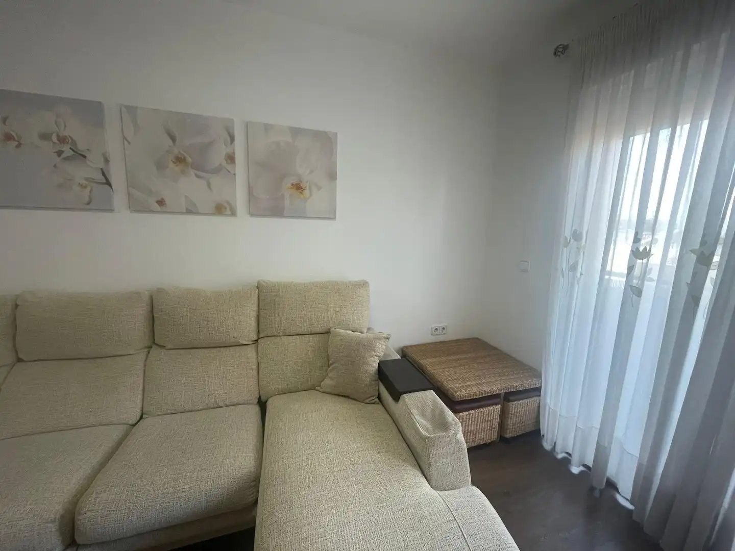 Living room of Flat for rent in Murcia  with Air Conditioner, Storage room and Furnished