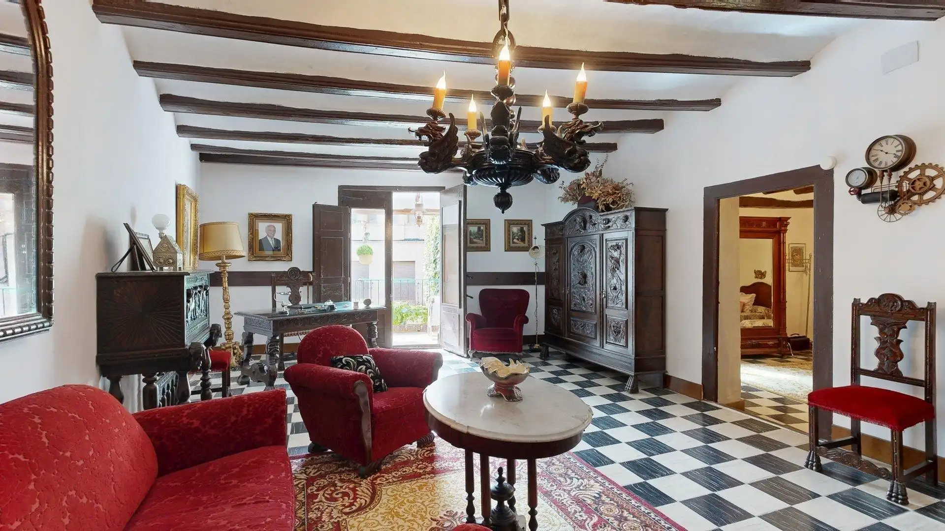 Sala de estar de Casa o chalet en venta en Magallón con Jardín privado, Terraza y Amueblado