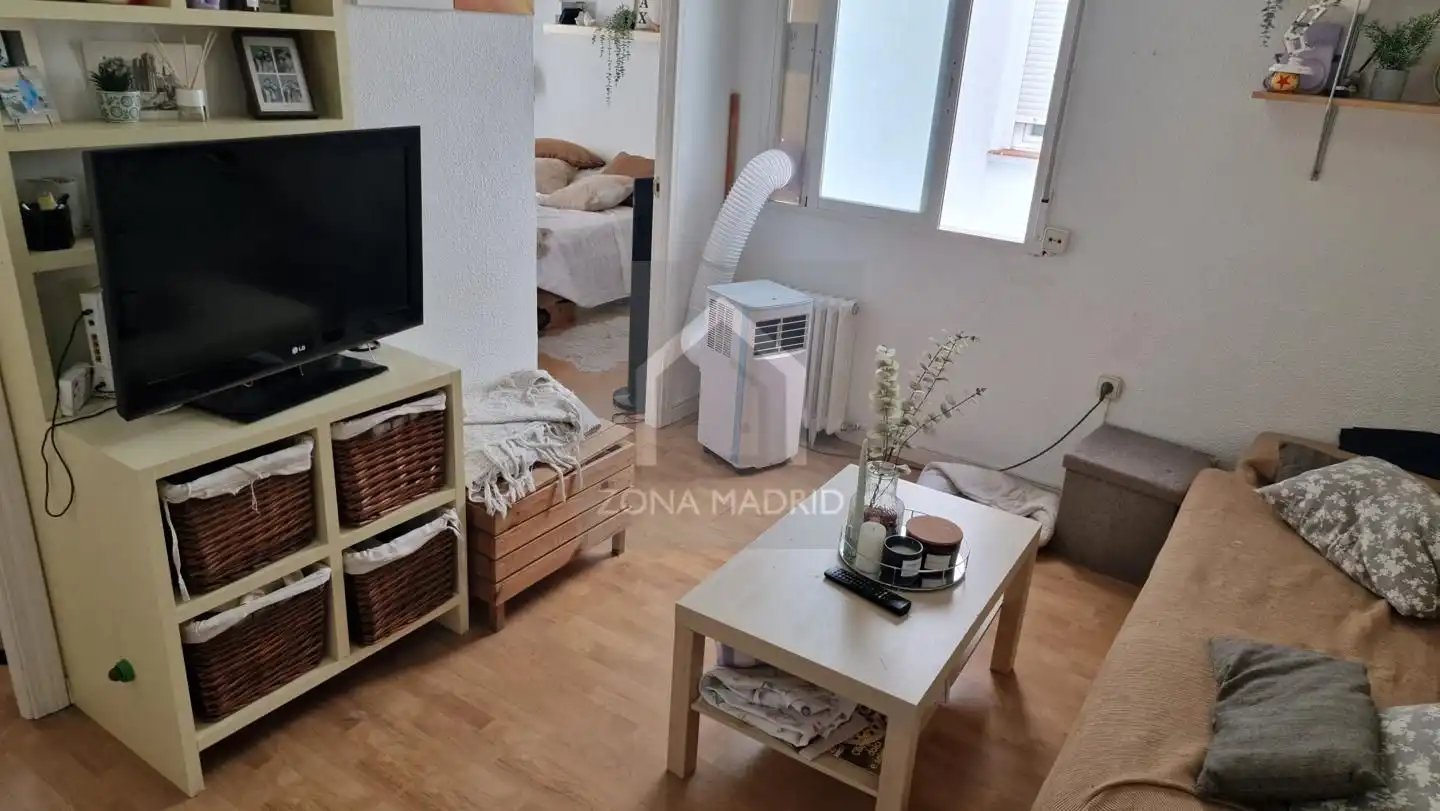 Living room of Flat for sale in Madrid  with Furnished