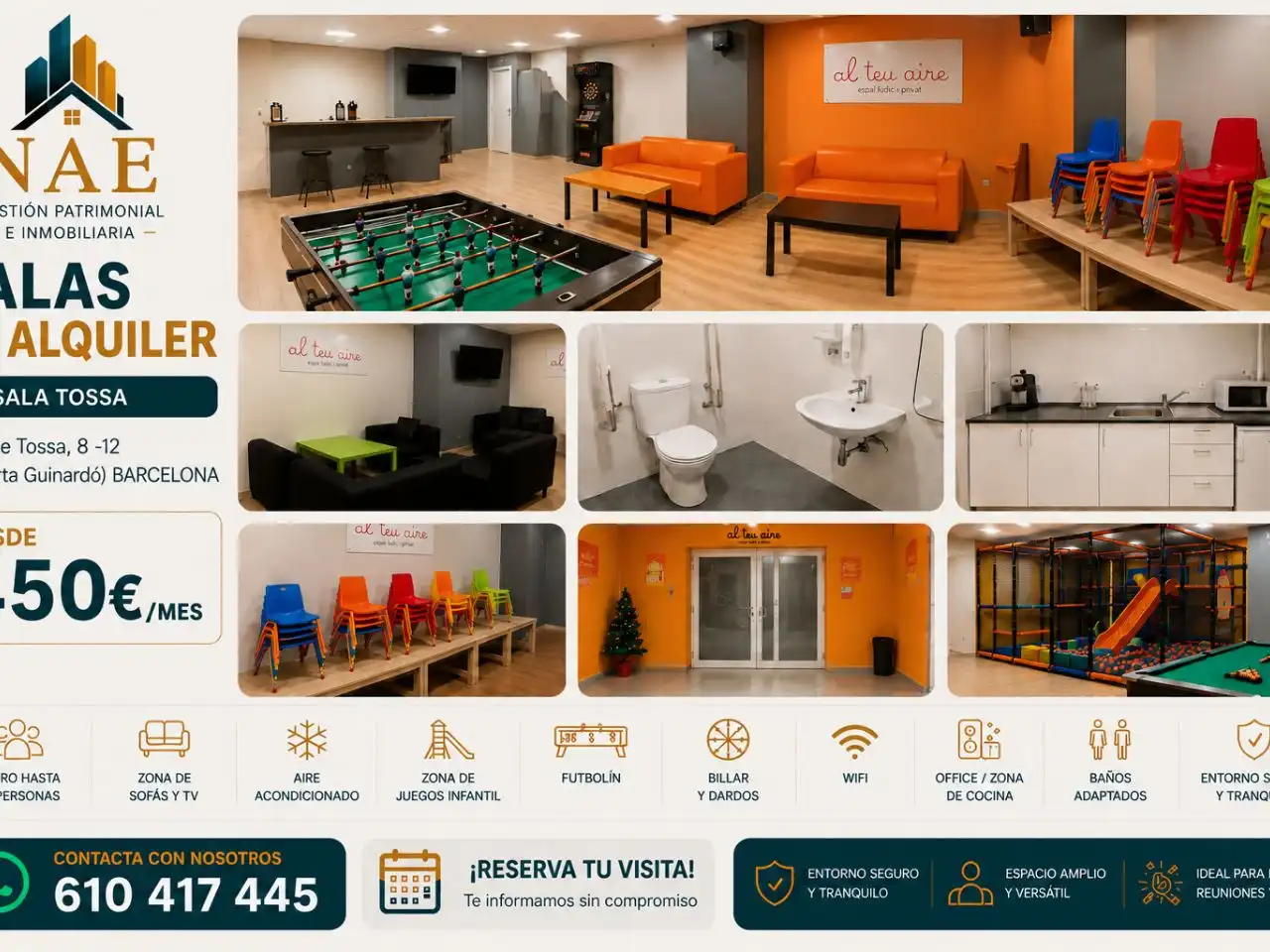 Local de alquiler en Barcelona con Aire acondicionado, Calefacción y Parquet