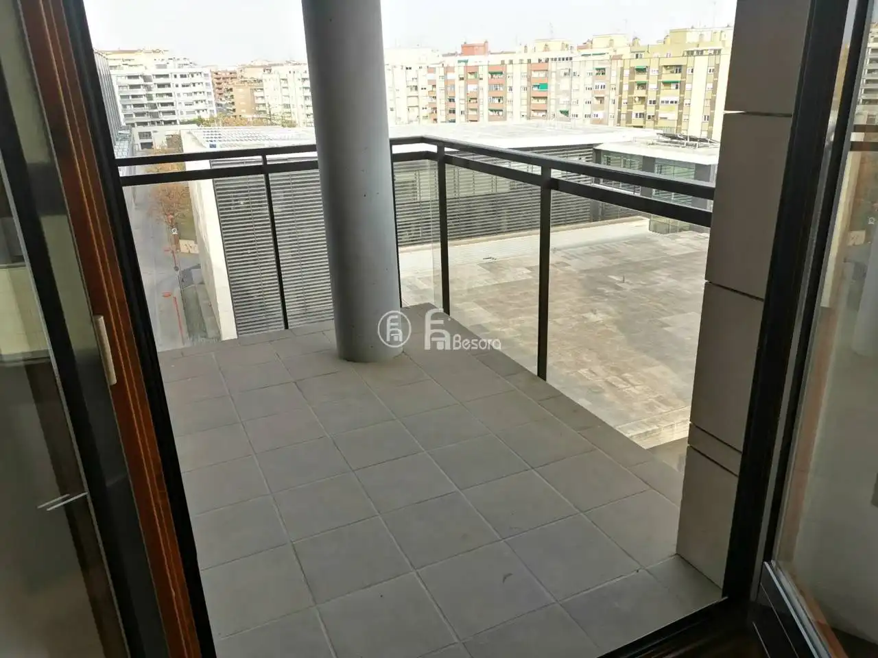 Balcony of Flat for rent in Lleida  with Air Conditioner, Heating and Parquet flooring