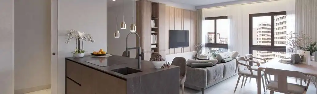 Cuina de Apartament en venda en Málaga amb Aire condicionat, Calefacció i Jardí privat