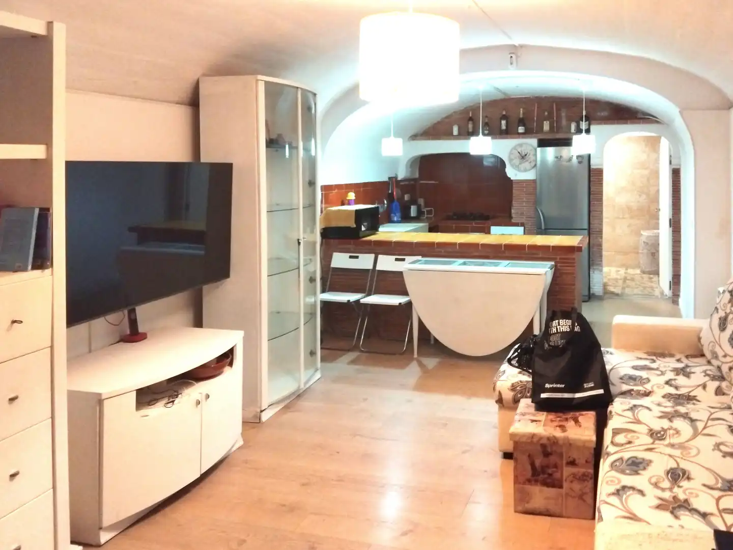 Kitchen of Flat for sale in Forallac  with Internet and Alarm