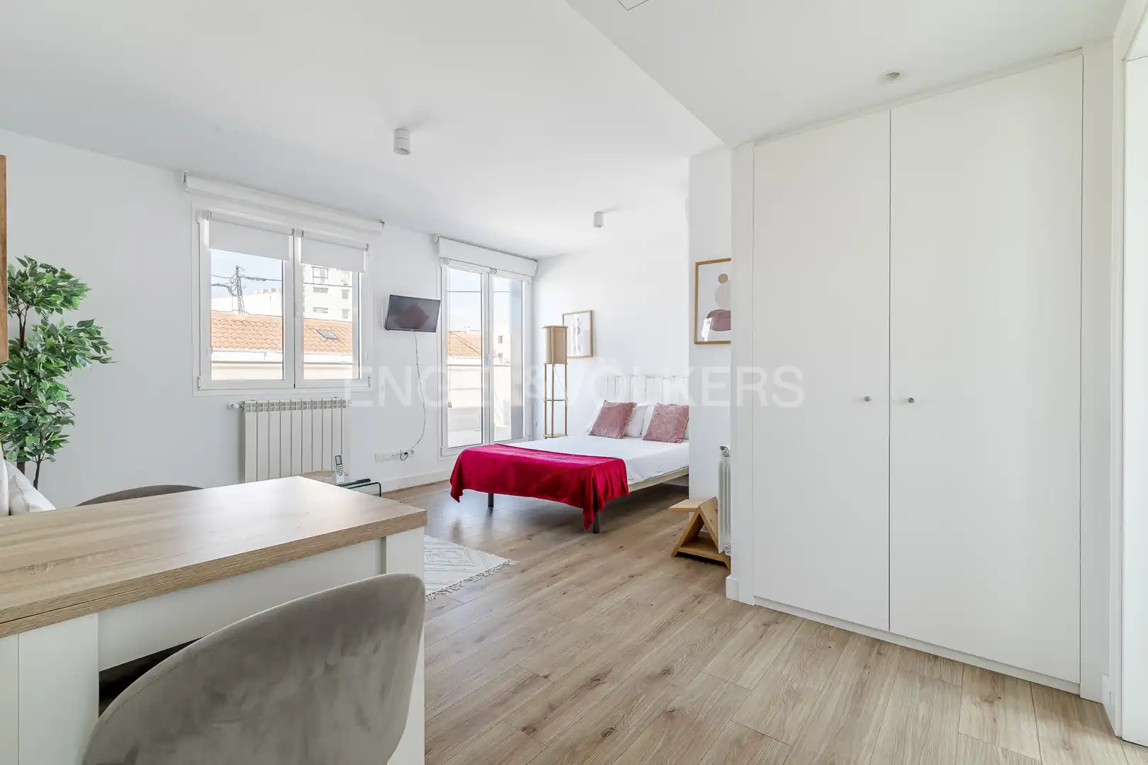 Habitación de Apartamento de alquiler en Madrid con Aire acondicionado, Calefacción y Terraza