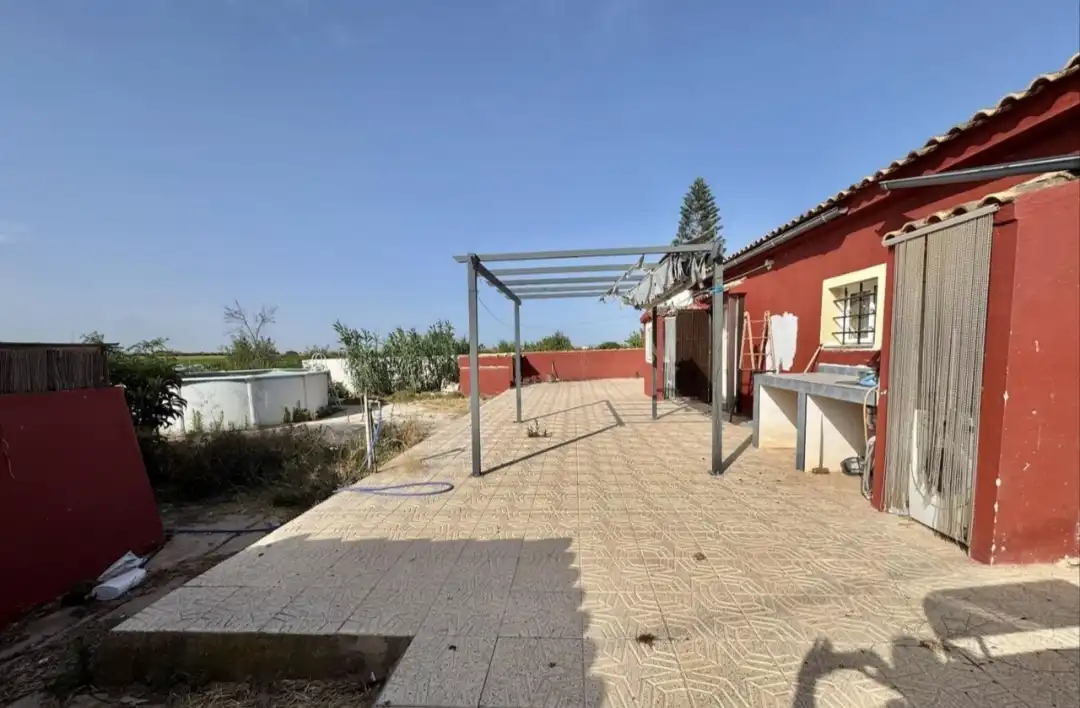 Terrasse von Country house zum Verkauf in Cartagena mit Privatgarten, Abstellraum und Schwimmbad