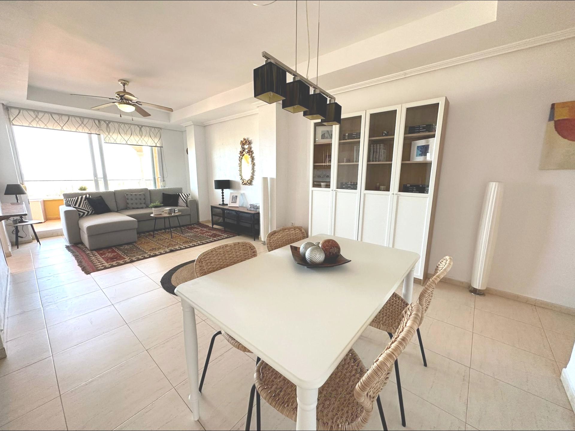 Esszimmer von Wohnung miete in Sagunto / Sagunt mit Klimaanlage, Heizung und Terrasse