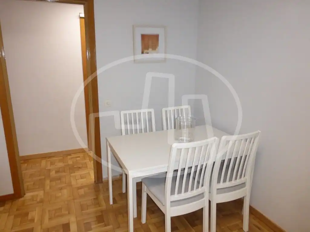 Dining room of Flat for rent in  Pamplona / Iruña  with Heating, Parquet flooring and Furnished