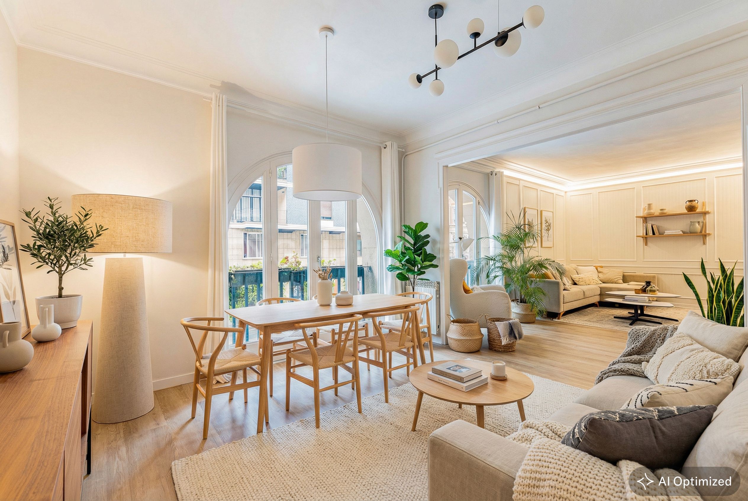 Dining room of Apartment for sale in  Barcelona Capital  with Air Conditioner, Heating and Parquet flooring