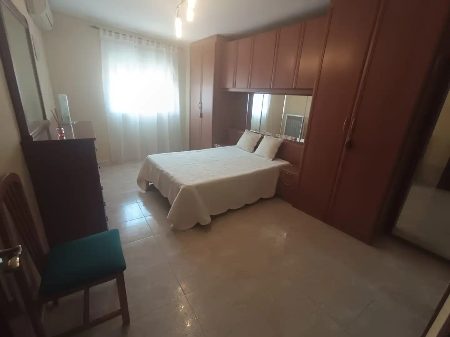 Schlafzimmer von Wohnung zur Miete in Burriana / Borriana mit Klimaanlage, Heizung und Möbliert