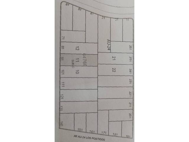 Terreno residencial en Venta en Arrieta de los Postigos en Cártama